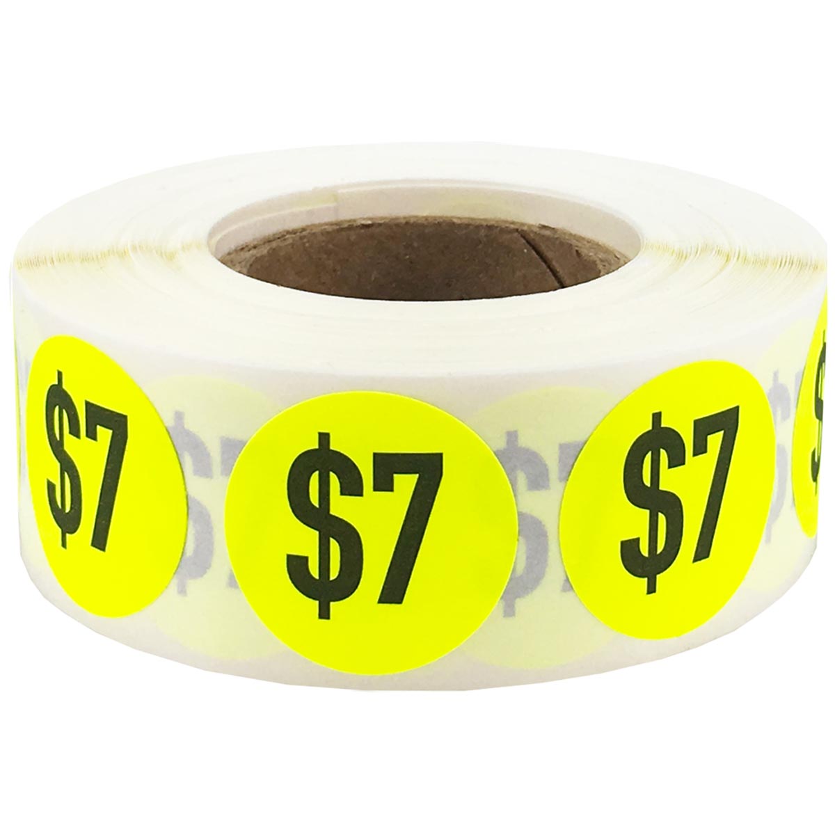 Fluorescent Red $7.99 Pricing Stickers 3/4 Round