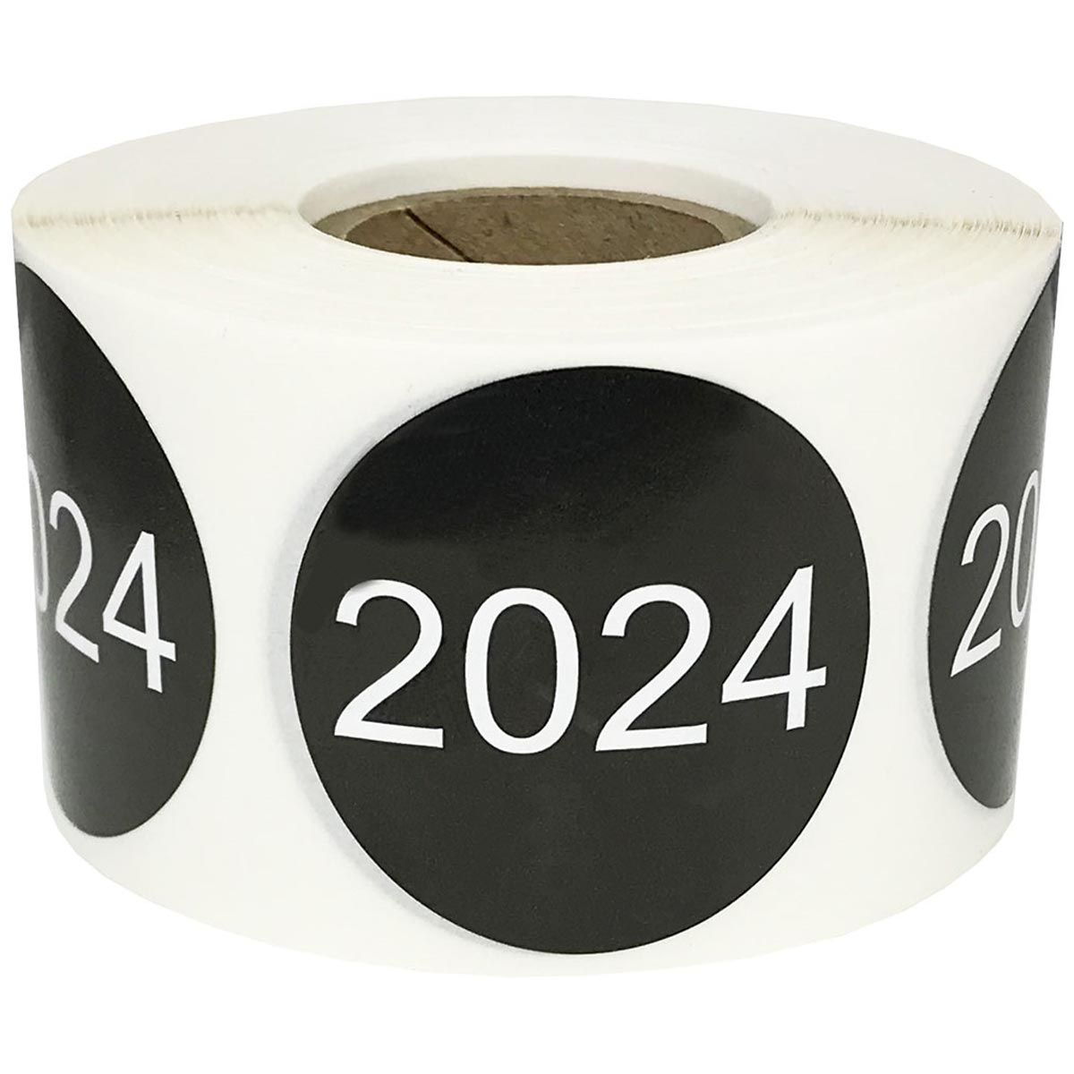 Large Year 2024 Stickers 1 5 Round InStockLabels Com   12922 1 