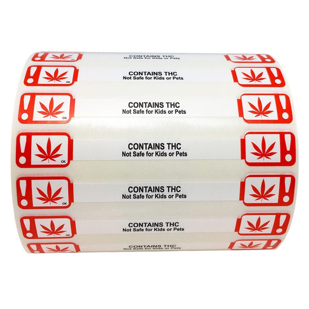 THC Not Safe for Kids/Pets Tamper Warning Seals - InStock Label