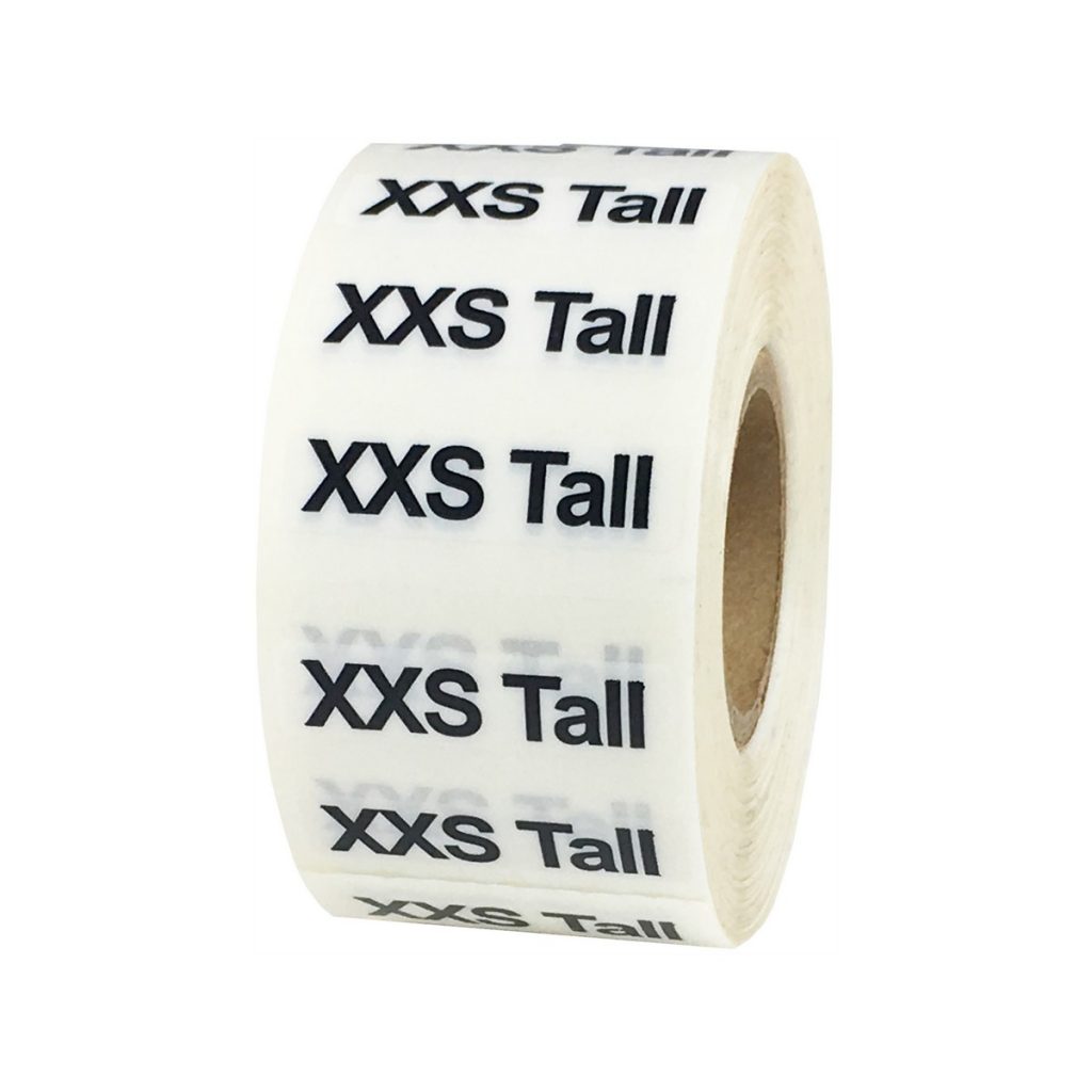 1.25 inch  Shoe & Clothing Size: (M/L) Medium / Large Stickers –  OfficeSmartLabels