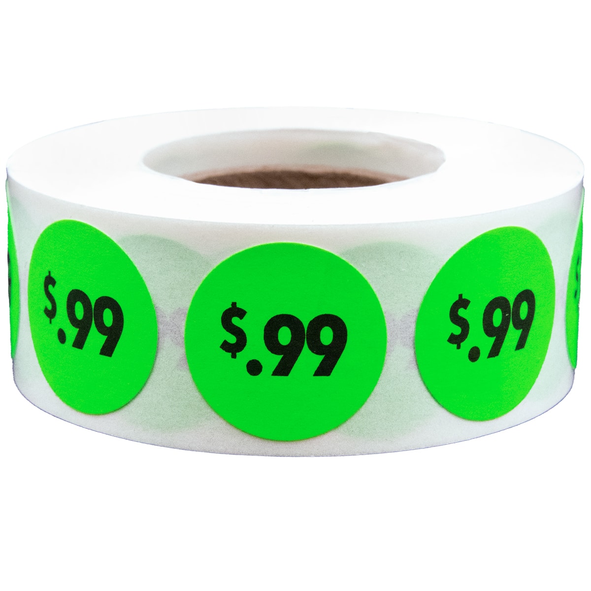 Fluorescent Red $6.99 Pricing Stickers 3/4 Round
