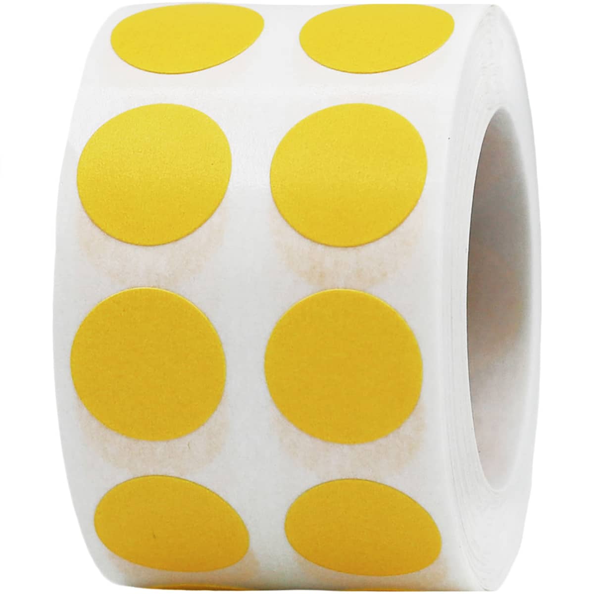 Small Yellow Dot Stickers 1/2