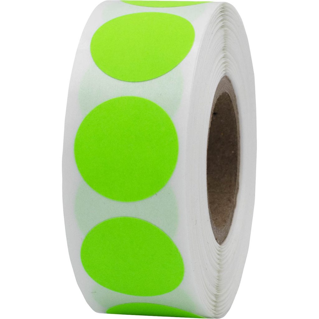 Small Write Your Own Price Neon Green Stickers | InStockLabels.com