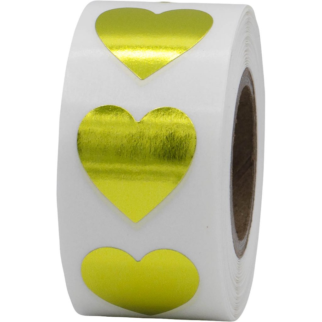 Golden Heart Tissue Paper