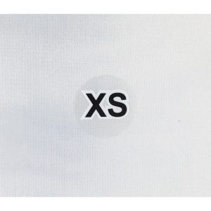 Clear Round XS Standard Size Stickers for Shirts