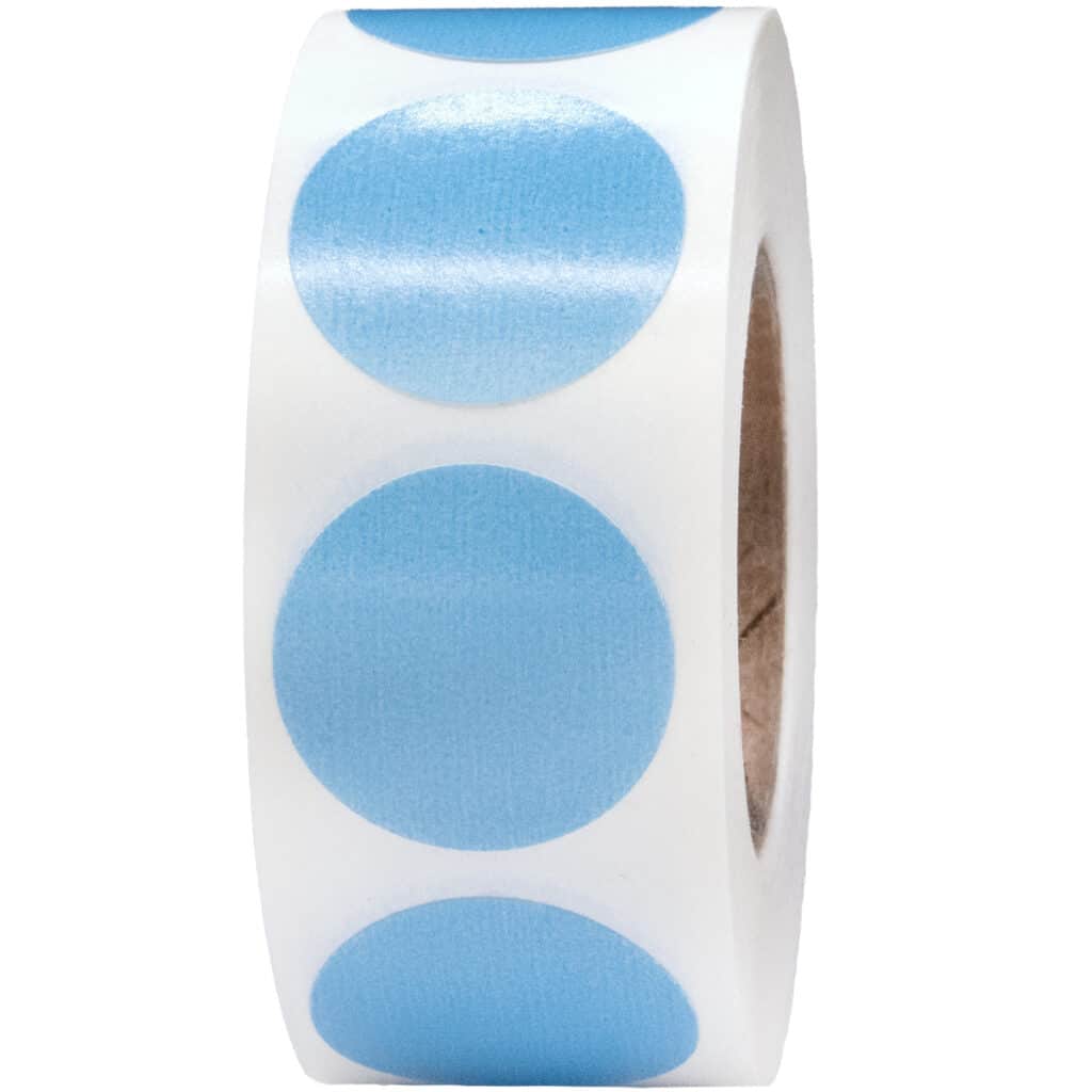 Baby Blue Color Code Labels 3/4