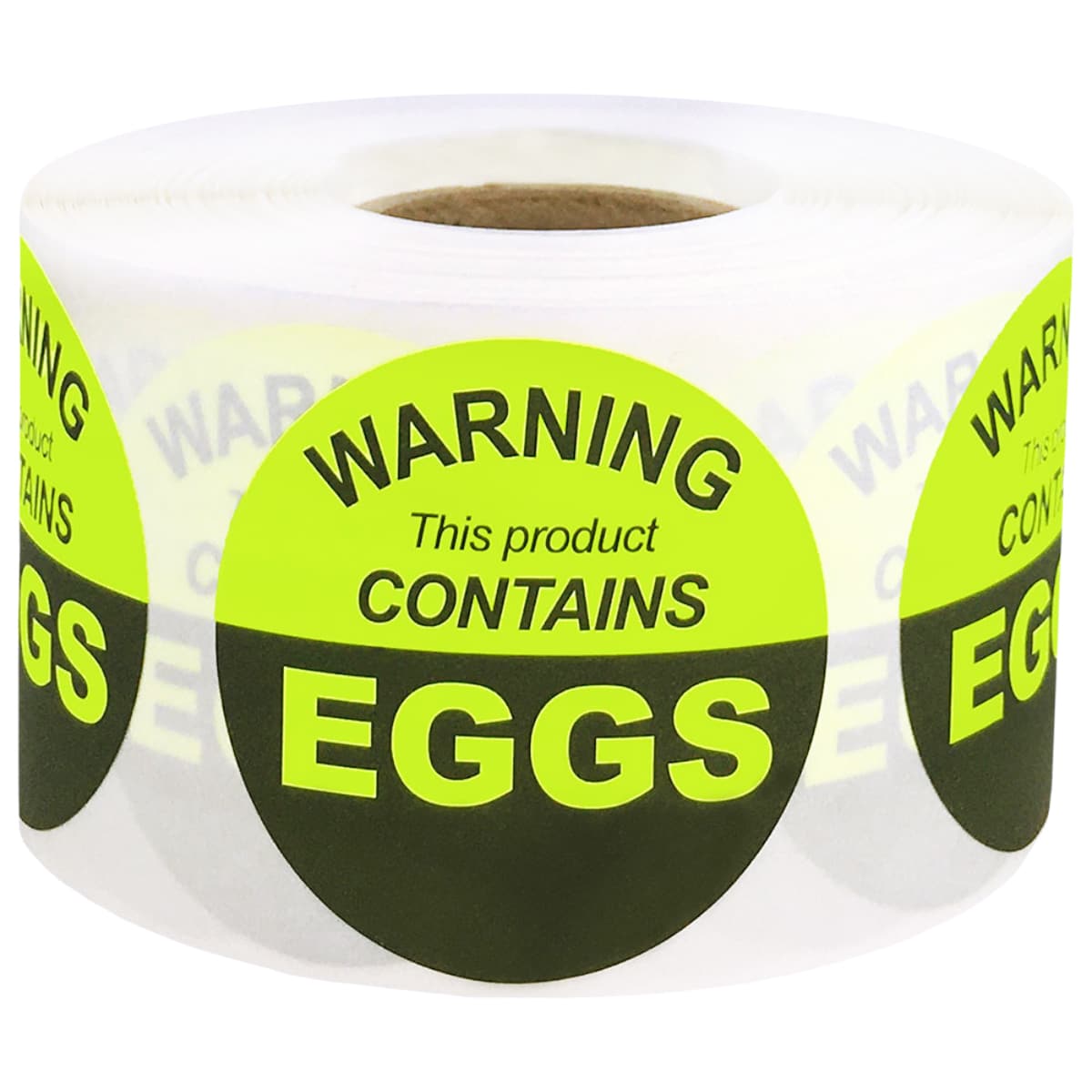 This Product Contains Eggs Allergy Warning Labels