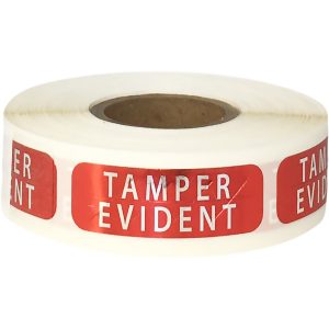 Red Tamper Evident Labels