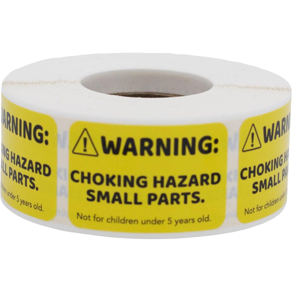 Choking Hazard For Small Parts Labels