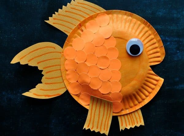 Goldfish Paper Plate