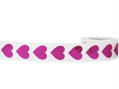 pink heart stickers